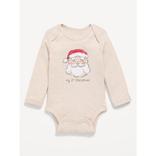 Long-Sleeve Unisex Graphic Bodysuit for Baby