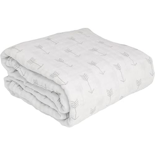 Ouch Baby Ultra-Soft 4-Layer Muslin Swaddle Blanket (Pack of 1, 45"x50") | Pre-Washed, Breathable & Durable Baby Quilt for Newborns, Infants & Toddlers