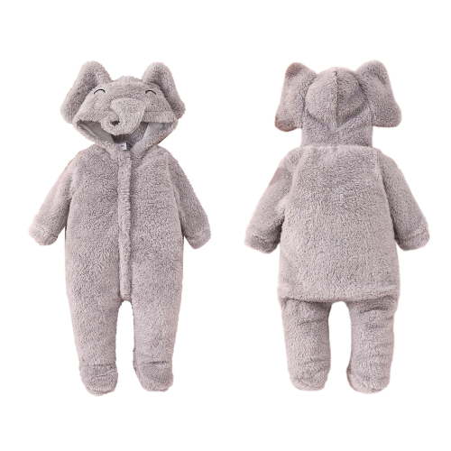 Toddler Boys Girls Long Sleeve Cartoon Elephant Rompers Warm Jumpsuits Fall Winter Clothes Boys Clothes 18 Months Summer Romper Baby 2t Gender Neutral Clothes Rompers for Boys 2t Gender Neutral Baby