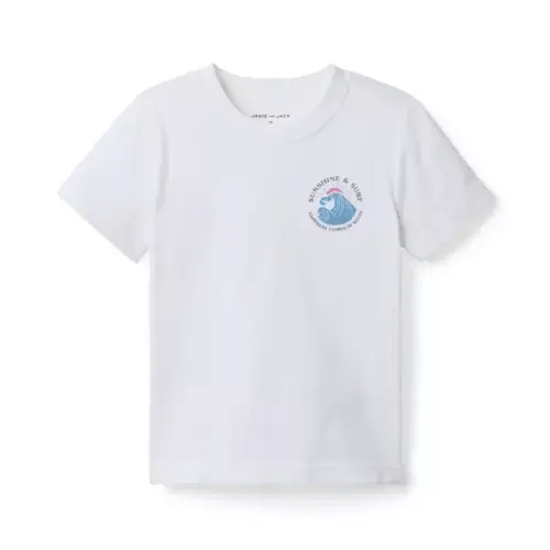 Boy White Surf Icon Tee by Janie and Jack