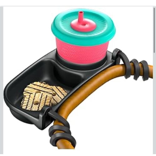 Swanoo Universal Stroller Snack Tray | Compatible with Nuna | Stroller Cup Holder | Silicone Arms Grip Bumper Bar | Stroller Tray Attachment with Cups Holder for Baby Toddler | Stroller Accessories