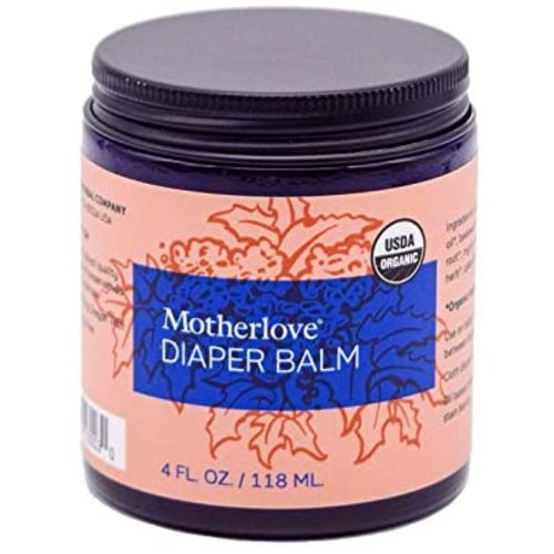 Motherlove Diaper Balm (4oz) Organic Diaper Cream—Zinc Oxide- & Petroleum-Free—Cloth Diaper Safe Ointment Soothes Diaper Rash Irritation & Restores Yeast Balance—USDA Organic, Non-GMO, Cruelty-Free - 4 Fl Oz (Pack of 1)
