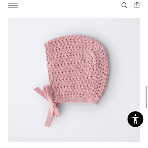 CROCHET KNIT BONNET - Mid-pink | ZARA United States