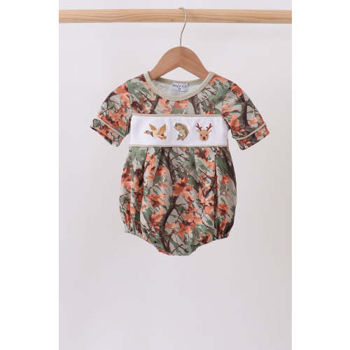 Camo Wildlife Embroidered Bubble