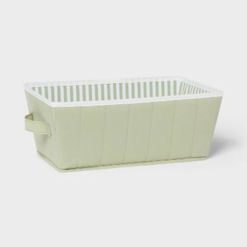 Small Rectangular Kids' Storage Bin Olive Green - Pillowfort™