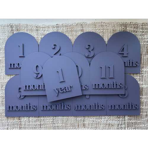 Monochrome Baby Monthly Milestone Cards | Modern Minimalist Baby Photo Props | Neutral Baby Shower Gift | Black and White Baby Milestone Set