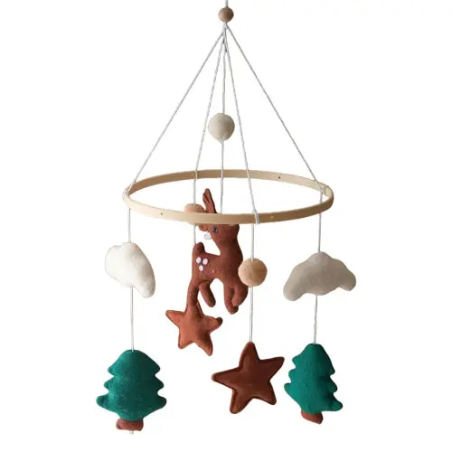 Crib Mobile - wodlaand Baby Mobiles | Cribs Mobille Boys Girls | Nursery Mobilles Bassinet | Bassinets Nurserry Decor Theme For Infant Bedroom Hanging Gender Neutral Babies Gift Pack And Play