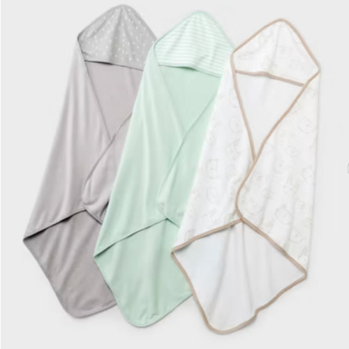 "Hooded baby towels"