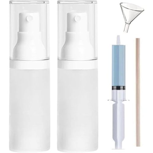 1oz/30ml-Small Spray Bottle 360° Angle Work, Portable Refillable Leak Proof Travel Mini Spray Bottle.For Perfume Toner Hair spray Facial Moisturizing 【1oz/30ml-(Pack of 2) & Spary Bottle】