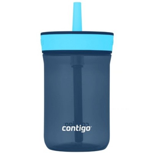 Contigo Kid's 14 oz. Leighton Spill-Proof Tumbler with Straw, Color: Blueberry/blue raspberry