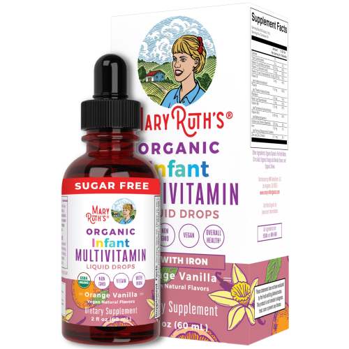 Organic Infant Multivitamin with Iron Liquid Drops        – MaryRuth Organics