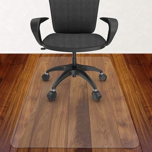 Azadx Office Chair Mat for Hardwood Floor 30 x 48'', Small Chair Mats Clear Easy Glide on Hard Floors, Rolling Chairs Mat Plastic Mats Under Desk Chairs