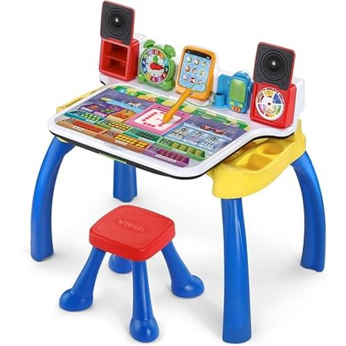 VTech Explore and Write Deluxe Activity Desk (Frustration Free Packaging), Blue