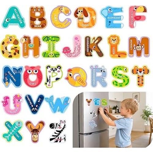 Alphabet Magnets ABC Magnets for Fridge Kids Magnetic Alphabet Letters