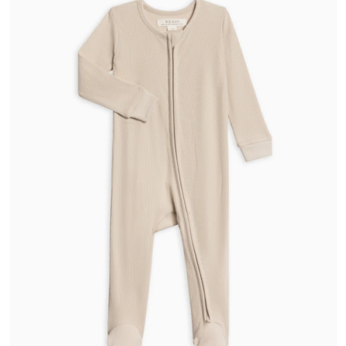 Kit Ribbed Zipper Sleeper