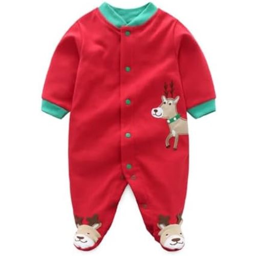 Baby Long Sleeve Romper Cotton Cartoon Print Newborn Infant Bodysuit Jumpsuit 0-18 Months Unisex
