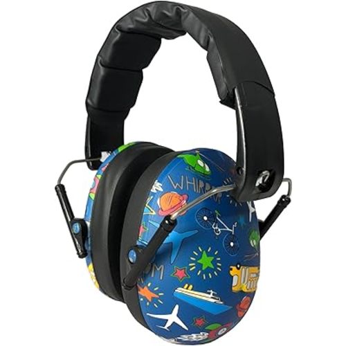 BANZ Kidz Earmuffs 2 Years & Older - Loud Noise Cancelling Kids Headphones & Toddler Ear Muffs, Size Adjustable