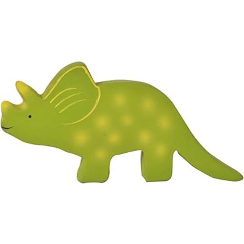 Tikiri My First Dino Baby Triceratops Natural Rubber Toy (Green)