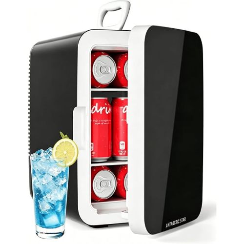 Antarctic Star 10L Compact Mini Fridge, 2.6 Gal Portable Small Refrigerator