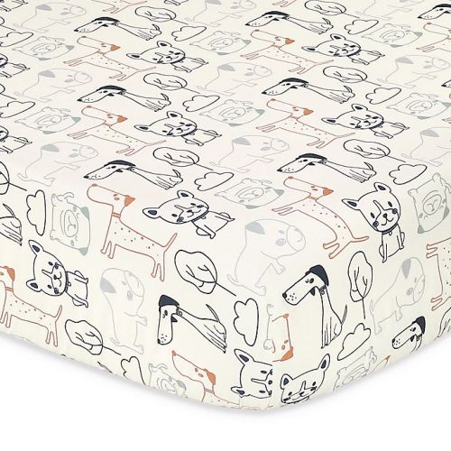 The Peanutshell™ Pug Life Fitted Crib Sheet