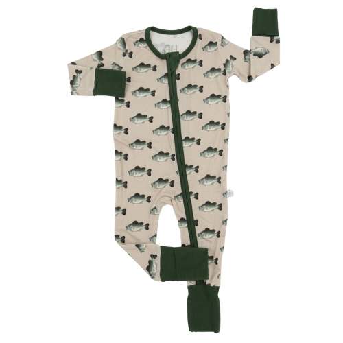 Boys Bass Double Zipper Romper