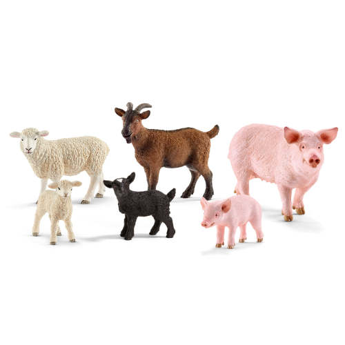 6-Piece Farm World Mom & Baby Bunde 77584 FARM WORLD | schleich