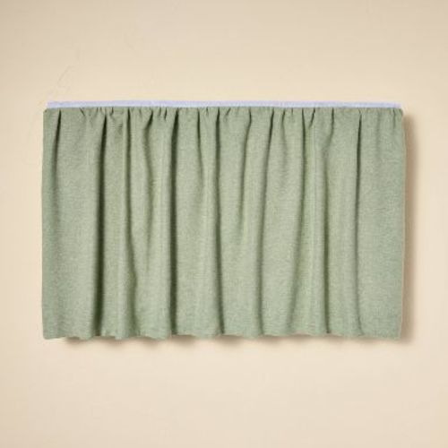 Linen-Like Crib Skirt Green - Hearth & Hand™ with Magnolia