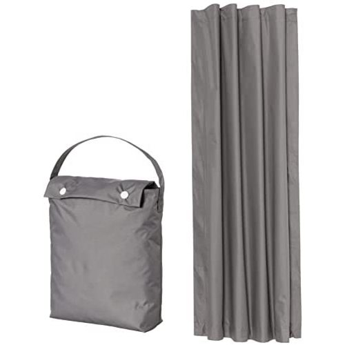Amazon Basics Portable Travel Window Blackout Curtain Shades with Suction Cups - Dark Grey, 1-Pack
