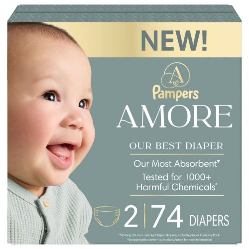 Amore by Pampers Diapers Super Pack - Size 2 - 74ct