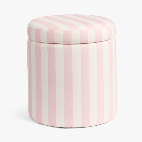 Simple Round Storage Ottoman