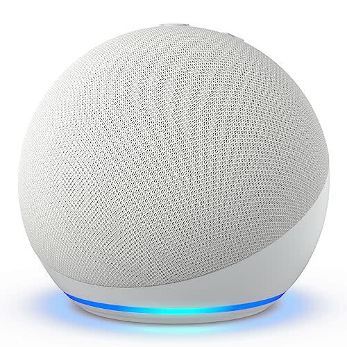 Amazon Echo Dot (newest model), Vibrant sounding Alexa speaker, Great for bedrooms, dining rooms and offices, Glacier White