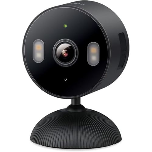 Tapo 1080p Indoor/Outdoor Security Camera - Free Person/Motion/Baby Cry Detection, Color Night Vision, IP65 Weatherproof, SD/Cloud Storage, Works w/Alexa & Google Home HybridCam, Black
