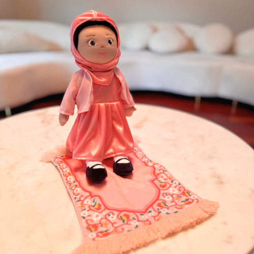 Muslim Girl Doll with 4 Outfits (Including Prayer Set) + Mini Prayer Rug- Islamic Kids Gifts – Lala + Mo