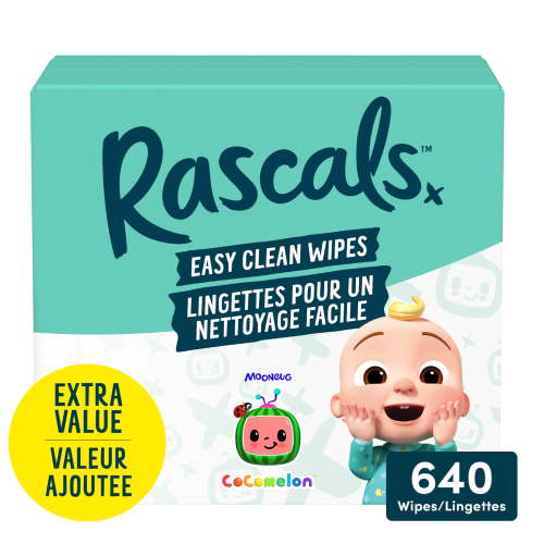 Rascals Easy Clean Wipes, 640 Count, Unisex - Walmart.ca
