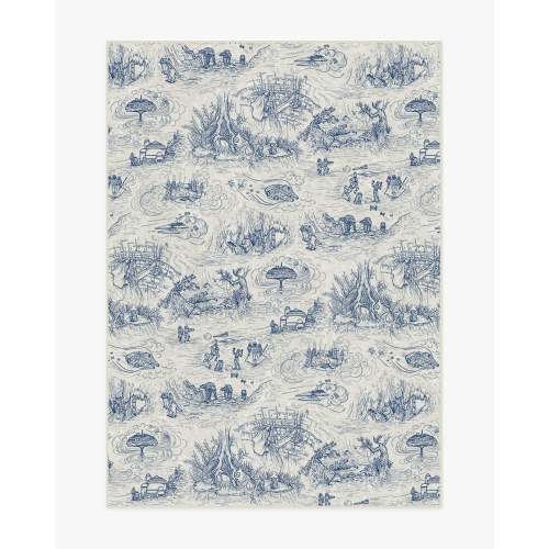 Star Wars Toile Blue Rug | Ruggable US