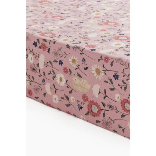 PATTERNED COTTON FITTED SHEET