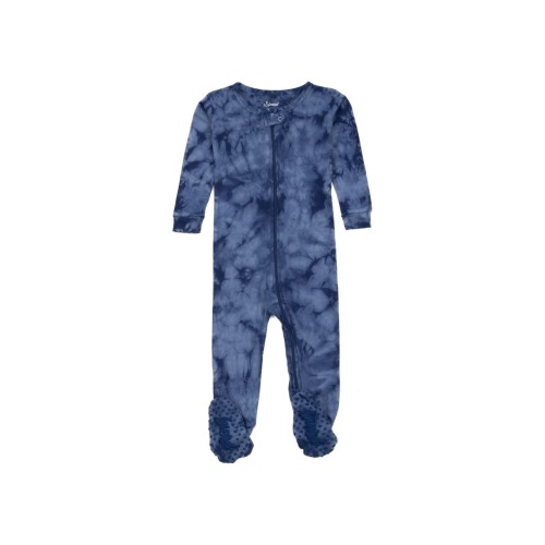 Footed Tie Dye Cotton Matching Family Pajamas, 0-3M