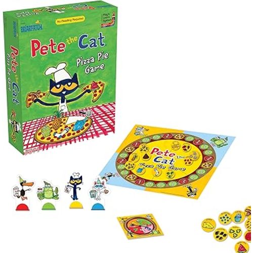 University Games Pete the Cat Pizza Pie Game Green, Ages 3 years and Up