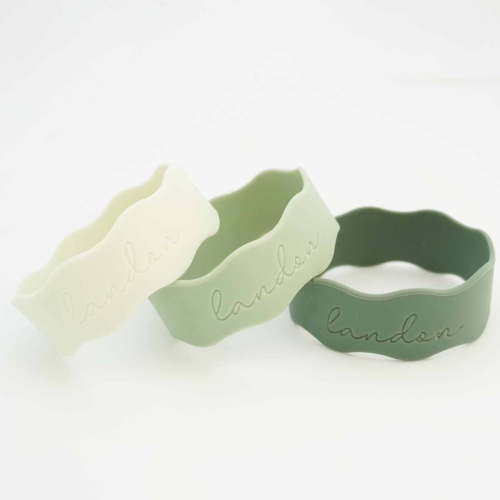 Personalized Silicone Bottle Labels | Greens