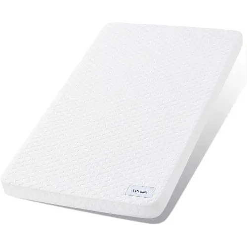 Pro Goleem Baby Bassinet Mattress Pad 33"x20" Rectangle, Waterproof Soft Cover Gel Memory Foam, Dual Side Cradle Mattress