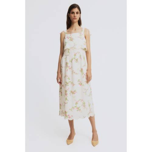 MAMA NURSING DRESS WITH TIE-TOP SHOULDER STRAPS