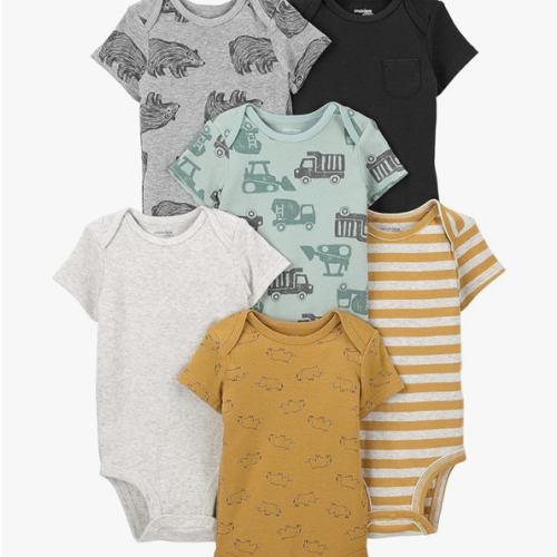 Simple Joys by Carter's Baby-Boys 6-Pack Short-Sleeve Bodysuit