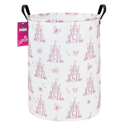 Castle Storage Bin Nursery Organizer Basket | Organizer Bin Dirty Clothes Collapsible Waterproof for College Dorms, Boys and Girls Bedroom,Bathroom