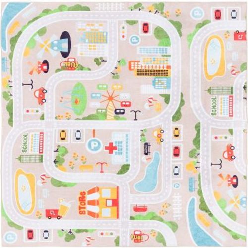 Santa Monica Kids SMK124 Machine Washable Skid-Resistant Power Loomed Indoor Rugs - Safavieh Kids