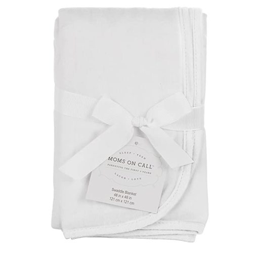 Amazon.com: Moms on Call Baby Swaddle 0-3 Months Newborn, Essential Swaddle Blanket | 48X48 | Cotton (Modern White) : Baby