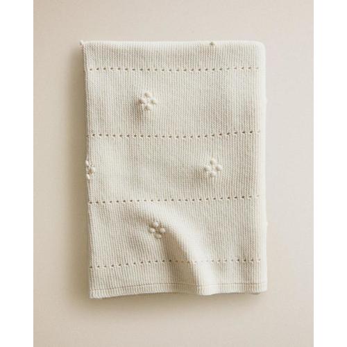 BABY OPENWORK COTTON BLANKET - THROW PILLOWS AND BLANKETS - KIDS AND BABY | Zara Home United States of America