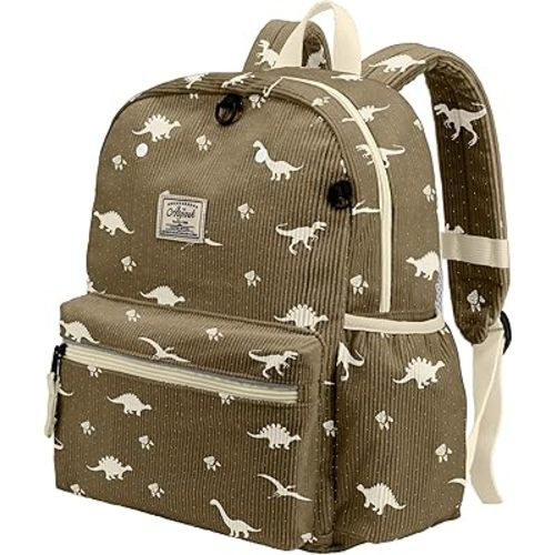 Corduroy Toddler Backpack for Boys 2-5: Preschool Backpack for Boys Girls - Cute Kids Backpack for Boys 13.5" H Fit Folder