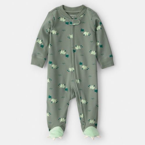 Baby Boy Carter's Dinosaur 2-Way Zip Cotton Sleep & Play Pajamas
