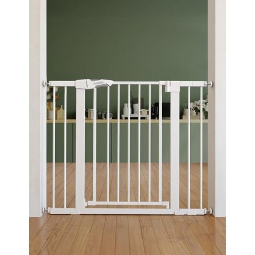 Babelio 26-40" Pressure Mounted Baby Gate for Stairs, PressGuard Dog Gate