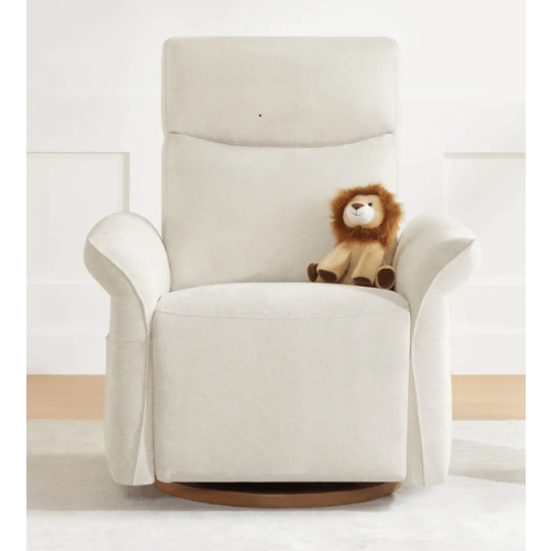 Vinca Power Swivel Nursery Glider Recliner with Power Lumbar & Headrest